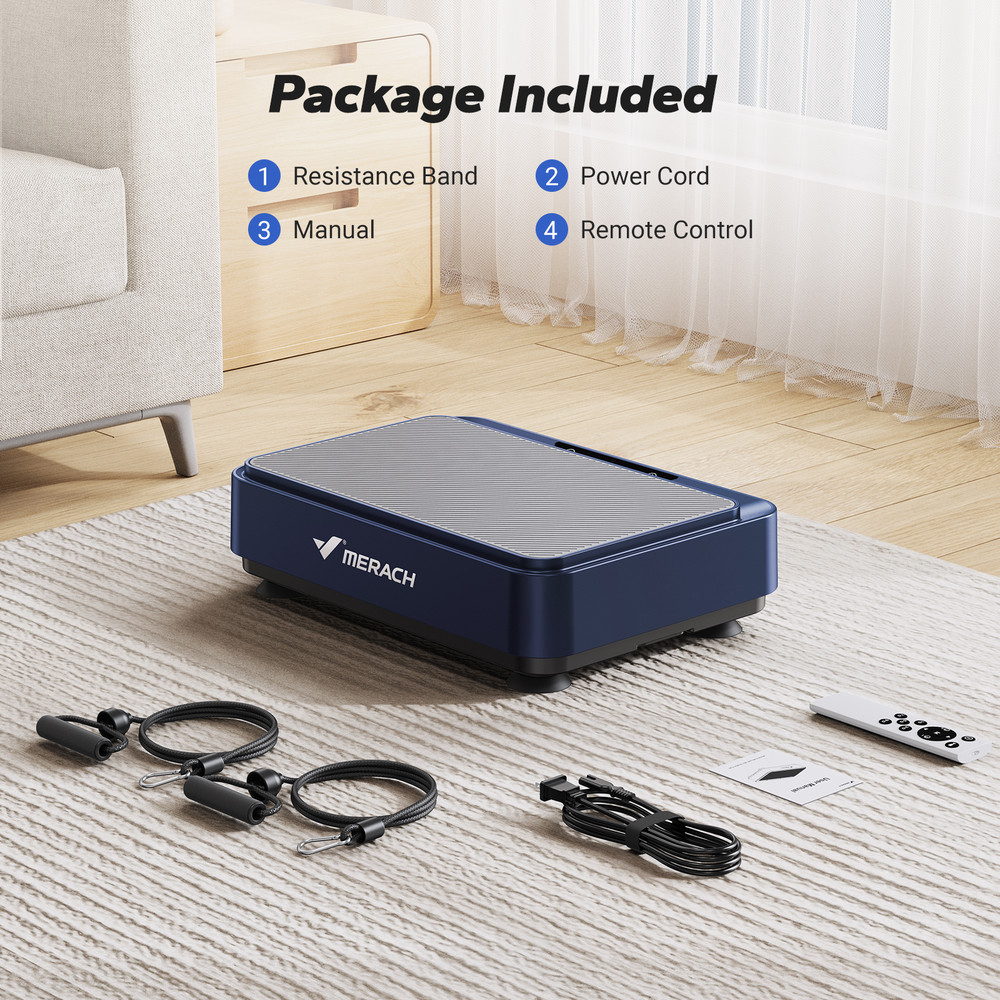 MERACH Vibration Plate Exercise Machine For Fat Burning  Weight Loss Relieve Pain Help Sleep  Vibra 4
