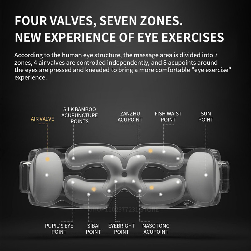 Smart Eye Massager With Hot Compress Zone And Visual Folding Massage For Custom Eye Health 1