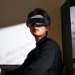smart eye massager with hot compress zone and visual folding massage for custom eye health