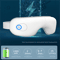 Folding Eye Massager Eye Mask with Heat, Bluetooth Music Airbag Eye Care Device for Eye Strain, Dry Eye Relief & Improv