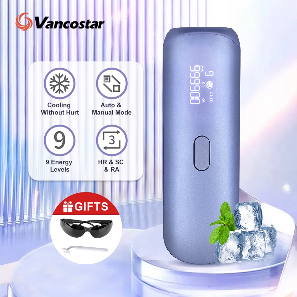 3-in-1 IPL Hair Removal & Skin Rejuvenation Device, Hair, Acne & Cooling Therapy