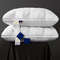 Luxury Goose Down Pillow White Cotton Pillow Cover Rectangle, 5-Star Hotel Sleep Experience with Low-Mid-high Pillows