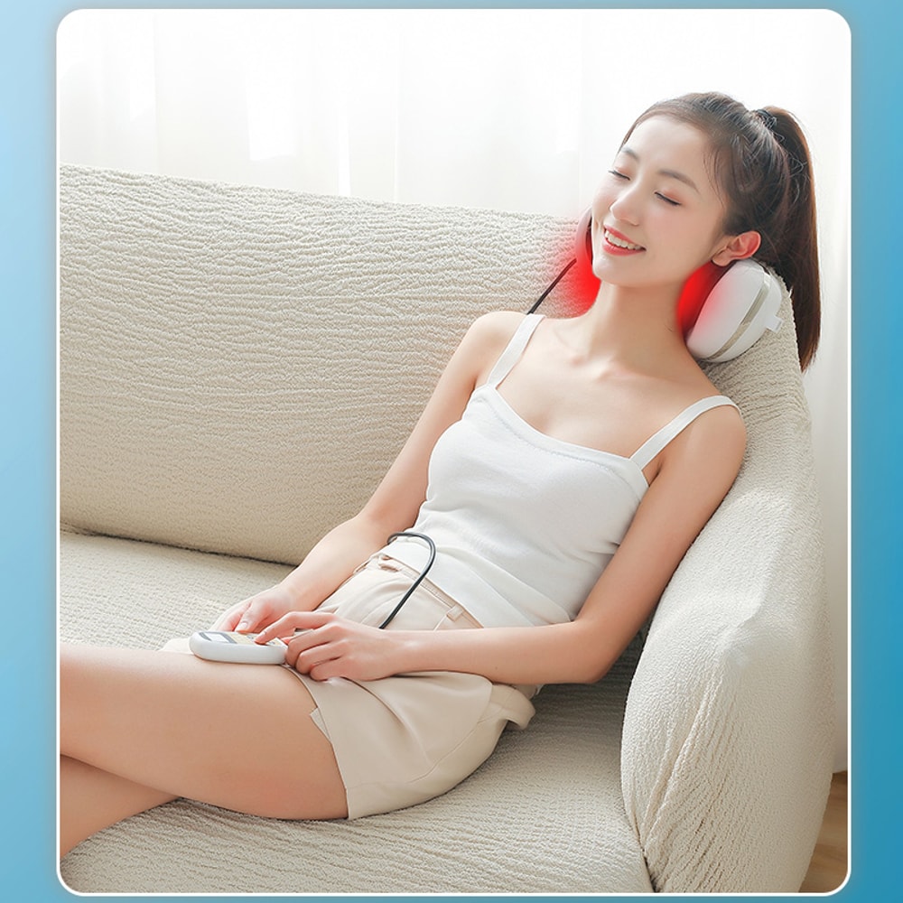 Electric Neck Massager Cervical Traction Head Health Care Relax Body Massager With Heating Vibratin 1