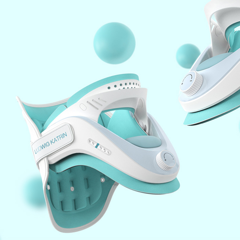 Cervical Neck Traction Device with Airbag Support Neck Brace, Wireless Cervical Spine Alignment, Neck Pain Relief