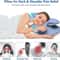 Ice Silk Pillowcase Ergonomic Cervical Pillow, Memory Foam Pillow Neck Pain Relief Comes Adjustable, Home for Back Side
