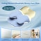 Ice Silk Pillowcase Ergonomic Cervical Pillow, Memory Foam Pillow Neck Pain Relief Comes Adjustable, Home for Back Side