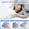 Ice Silk Pillowcase Ergonomic Cervical Pillow, Memory Foam Pillow Neck Pain Relief Comes Adjustable, Home for Back Side