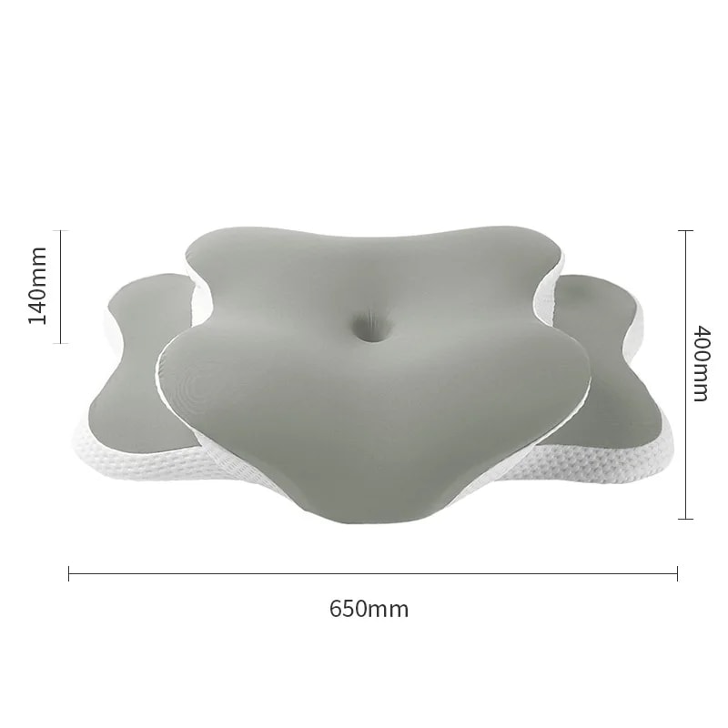 Ice Silk Pillowcase Ergonomic Cervical Pillow, Memory Foam Pillow Neck Pain Relief Comes Adjustable, Home for Back Side