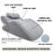 Multifunctional Reclining Pillow with Memory Foam for Back Neck Support, Ergonomic Wedge Cushion, Comfortable Prone Rest