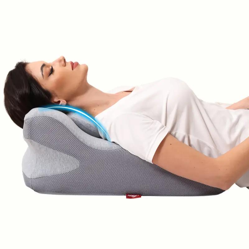 Multifunctional Reclining Pillow with Memory Foam for Back Neck Support, Ergonomic Wedge Cushion, Comfortable Prone Rest
