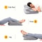 Multifunctional Reclining Pillow with Memory Foam for Back Neck Support, Ergonomic Wedge Cushion, Comfortable Prone Rest