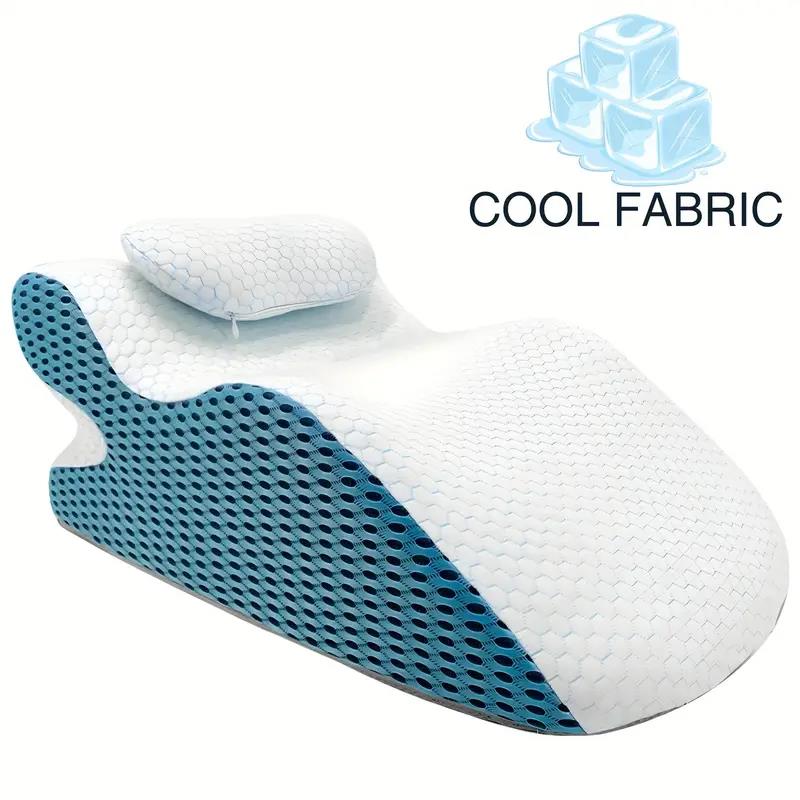 Multifunctional Reclining Pillow with Memory Foam for Back Neck Support, Ergonomic Wedge Cushion, Comfortable Prone Rest