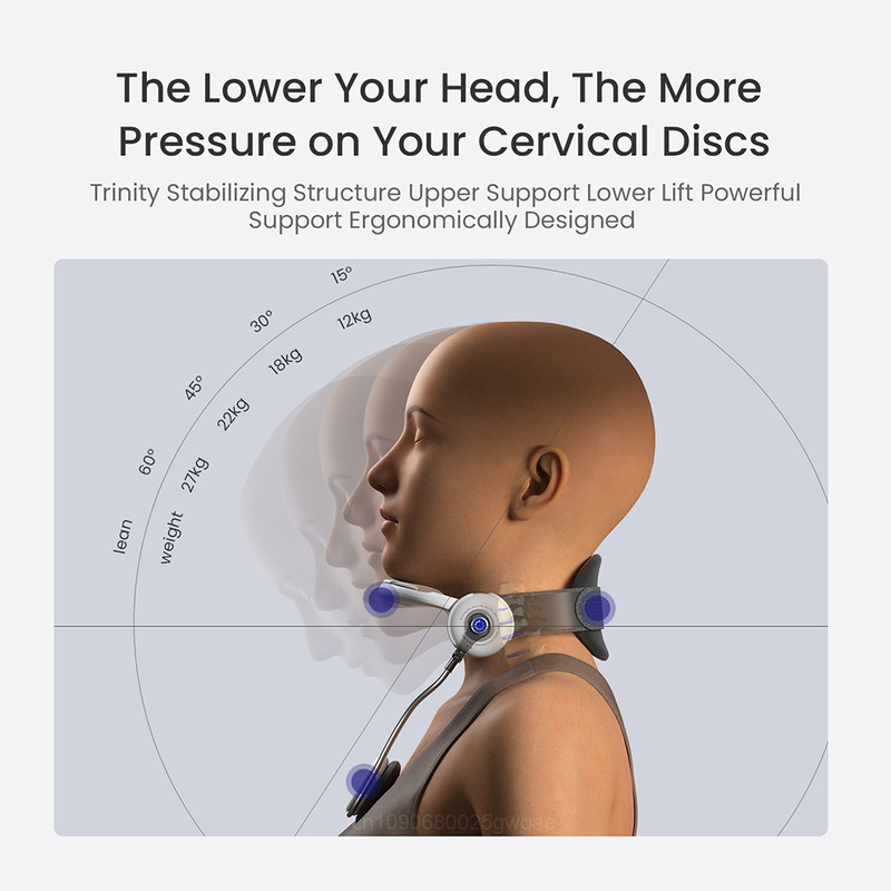 Neck Stretcher Cervical Traction Prevent Forward Neck Tilt, Relieve Chronic Neck Pain, Adjustable Posture Support