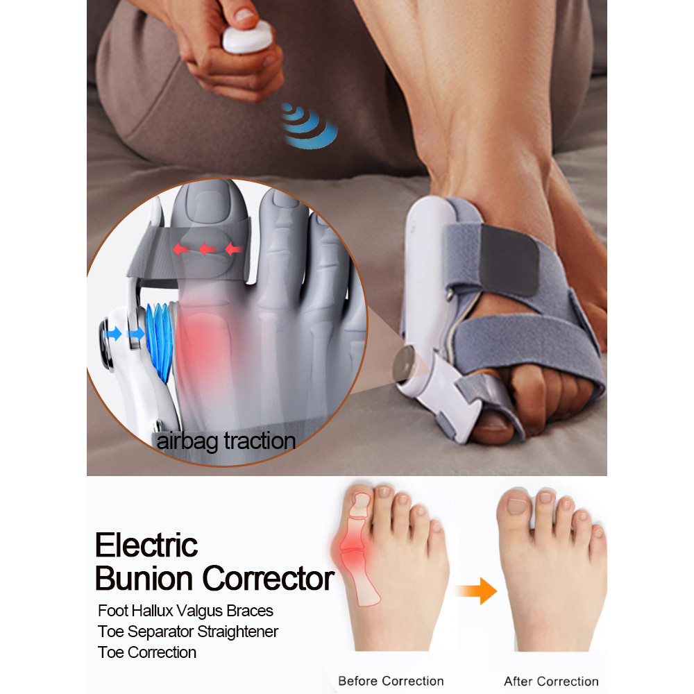 Electric Bunion Corrector Airbag Traction Vibration Orthopedic Foot Hallux Valgus Braces For Toe Co 0