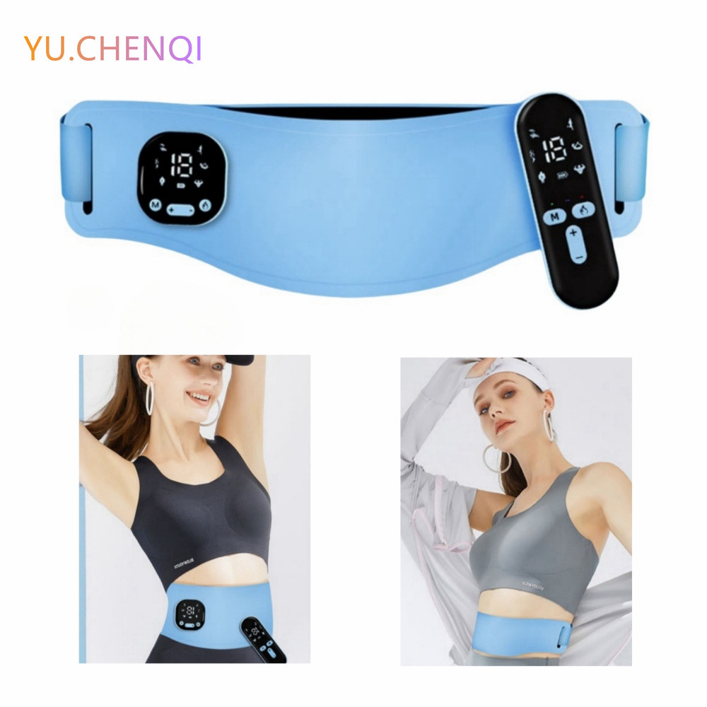 Multi-Function Uterus Massage Belt, Waist Protection Hot Compress Warm Therapy, Vibration EMS Pulse Waist Massager