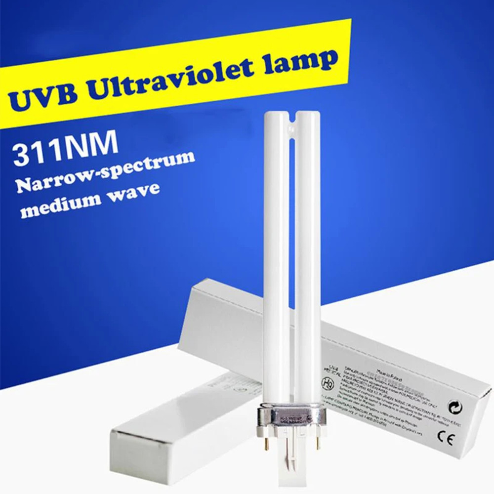 UV 311nm Ultraviolet Phototherapy Device Uses Philips Lamp UVB To Treat Vitiligo Psoriasis White Sp 1