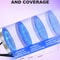 Tanning Solarium Lamp for Whole Body Blue Light, Round UV Tanning Lamp, Foldable Adjustable Stand Hanging Hooks