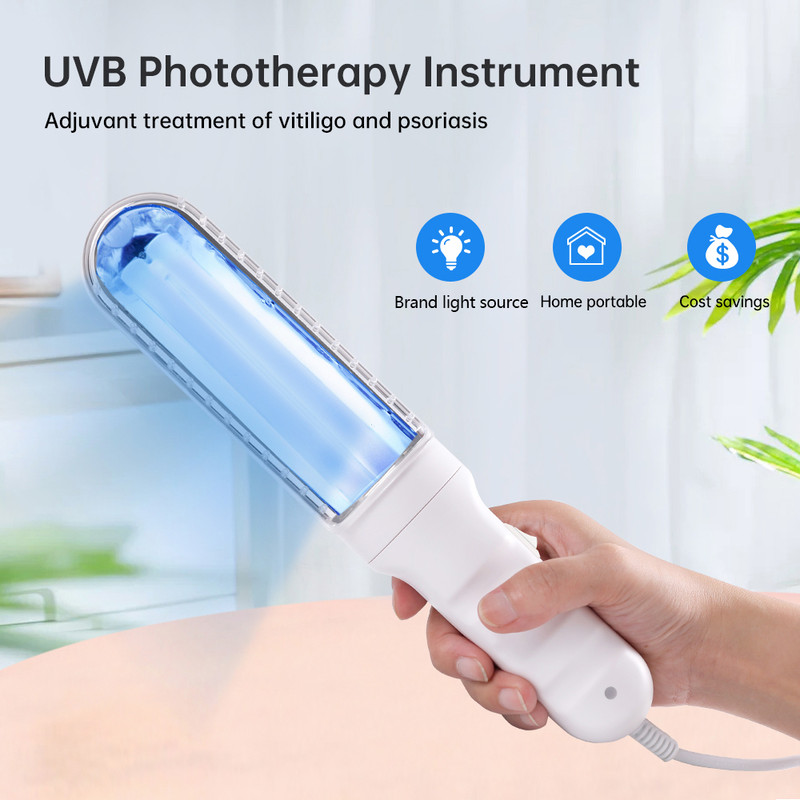 Ultraviolet Phototherapy Instrument use UVB Philips Lamp UV for Vitiligo, Psoriasis, White Spots Skin Disease