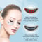 LED Red Light Eye Care Therapy EMS Massager With Gel Patch For Treatment Under Eye Wrinkle USB Rech