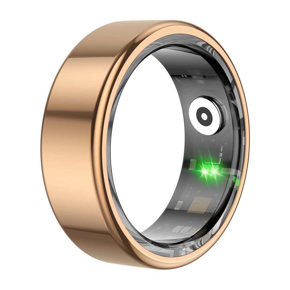 Smart Ring Military Grade Titanium Steel Shell, Health Monitoring IP68 & 3ATM, Waterproof Multi Sport Modes