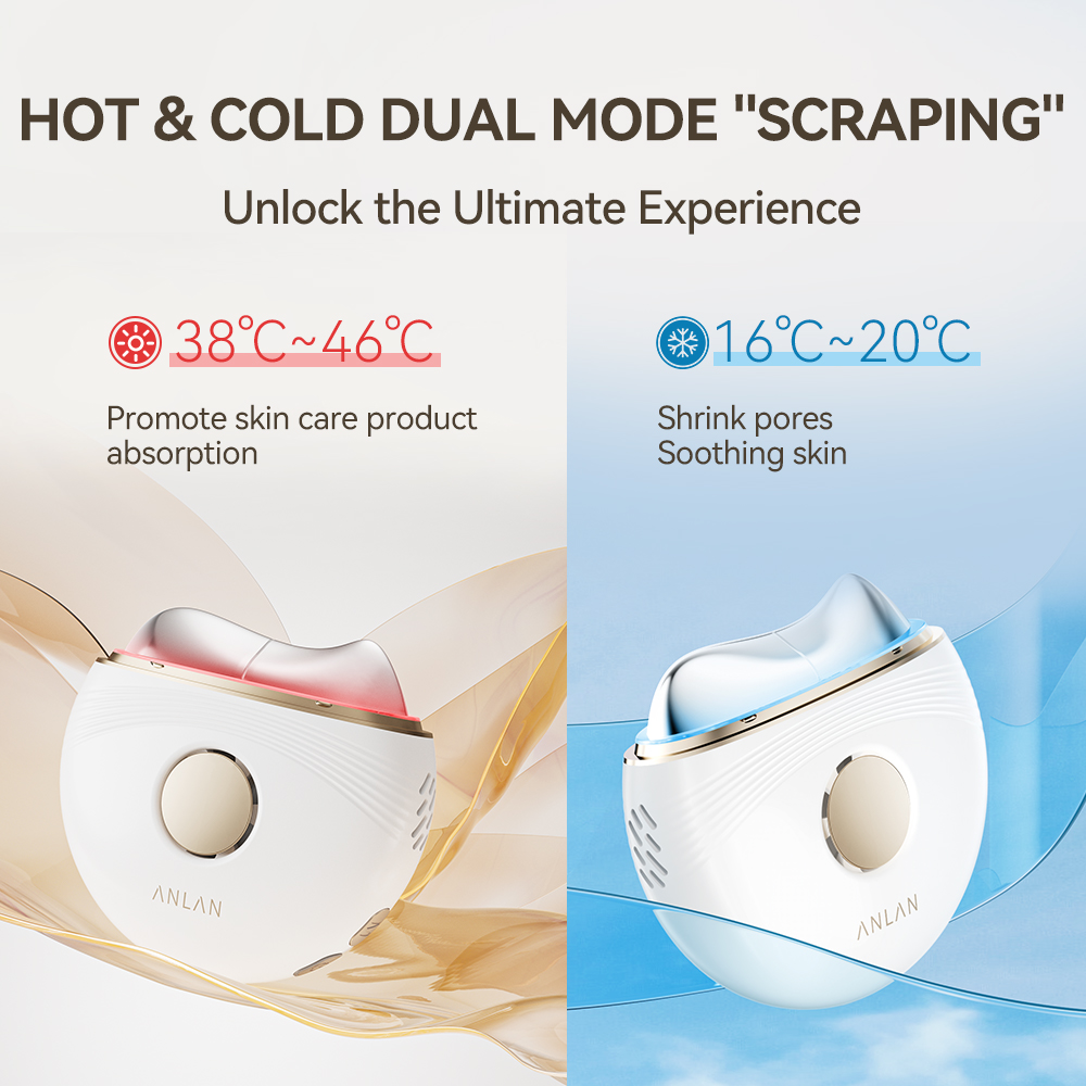 Electric GuaSha Massager Scraper For Face Neck Body EMS Facial Neck Lifting Hot Cold Compresses Bod 3
