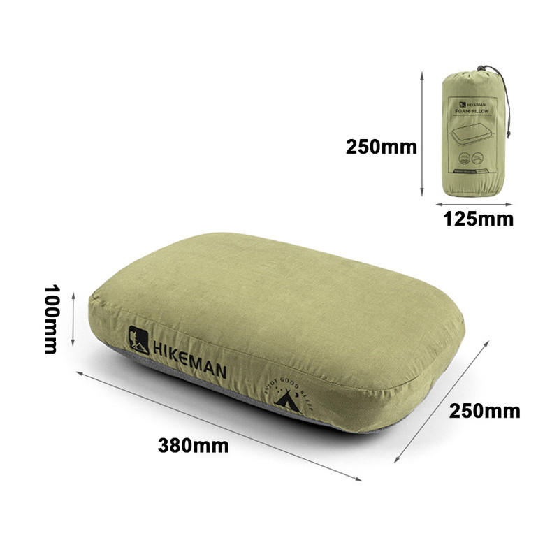Soft Slow Rebound Memory Foam Pillow Portable Camping Travel Neck Support Pillow Outdoor NoonBreak 5