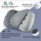 Ergonomic Inflating Camping Pillow Travel Neck Support Cushion Lightweight Lumbar Pillow With Soft 1