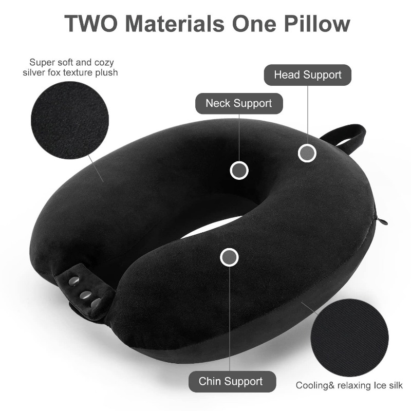 Travel Neck Pillow Multifunctional Ushaped Memory Foam Car Airplane Sleep Pillow Soft Headrest Slow 4