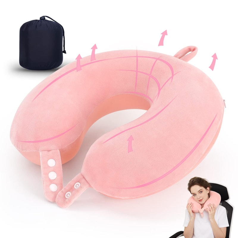Travel Neck Pillow Multifunctional Ushaped Memory Foam Car Airplane Sleep Pillow Soft Headrest Slow 9