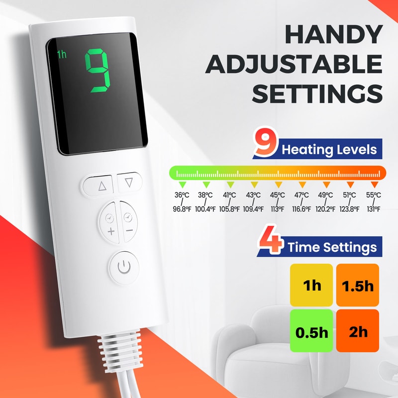 Electric Foot Heating Pad Washable Feet Warmer Soft Plush Thermal Blanket Foot Warming Mat For Home 2