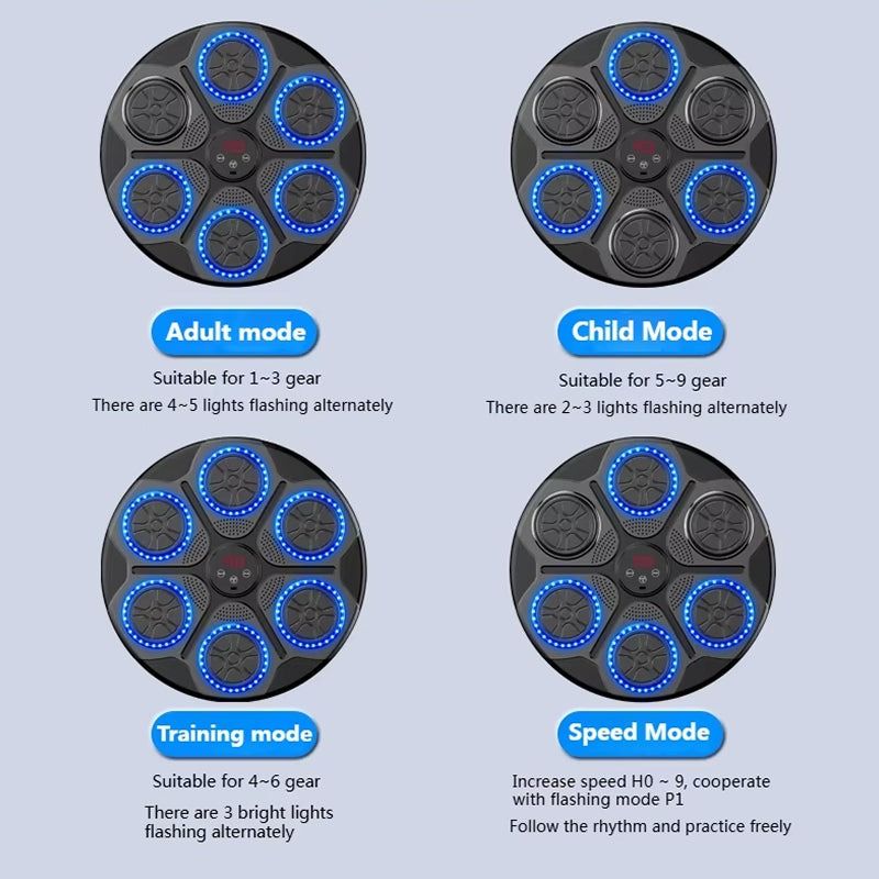 Smart Bluetooth Music Boxing Trainer Wall Mounted Electronic Boxing Target For Home Gym Smart Train 4