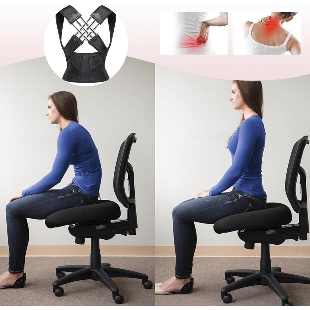Adjustable Shoulder Posture Corrector Brace For Women Kids Breathable Back Support Belt For Better 4