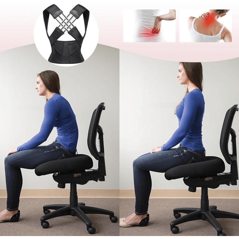 Adjustable Shoulder Posture Corrector Brace For Women Kids Breathable Back Support Belt For Better 4