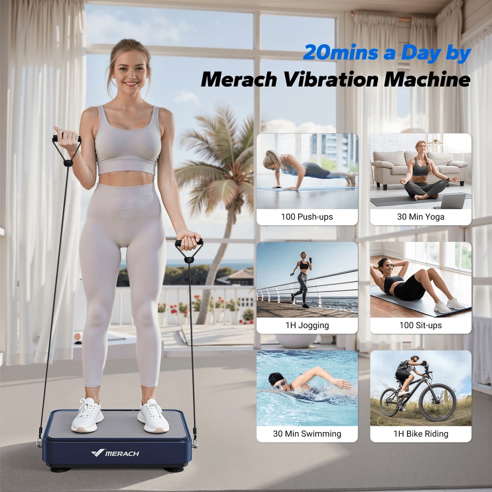Vibration Plate For Lymphatic Drainage Pain Relief Sleep Help Fat Burning Weight Loss Exercise Mac 9