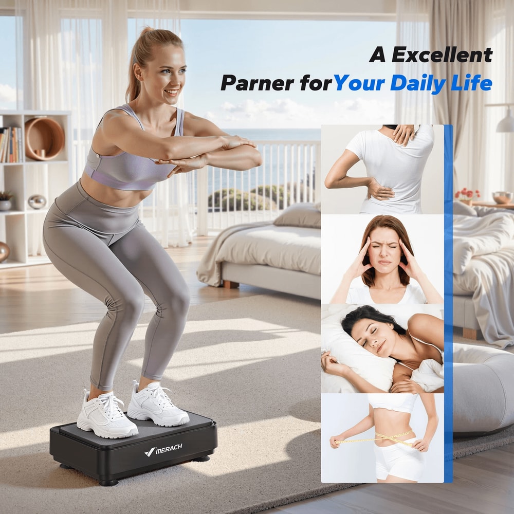 Vibration Plate For Lymphatic Drainage Pain Relief Sleep Help Fat Burning Weight Loss Exercise Mac 3