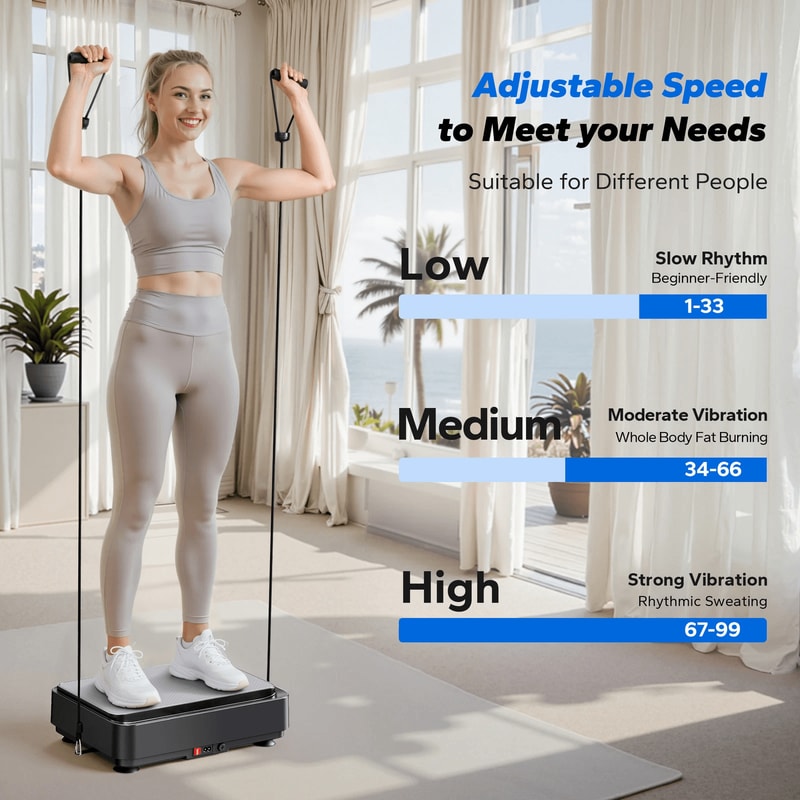 Vibration Plate For Lymphatic Drainage Pain Relief Sleep Help Fat Burning Weight Loss Exercise Mac 2