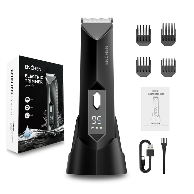 Professional Hair Clippers For Men Electric Pubic Hair Trimmer Groin Body Groomer Ball Shaver Clip 10