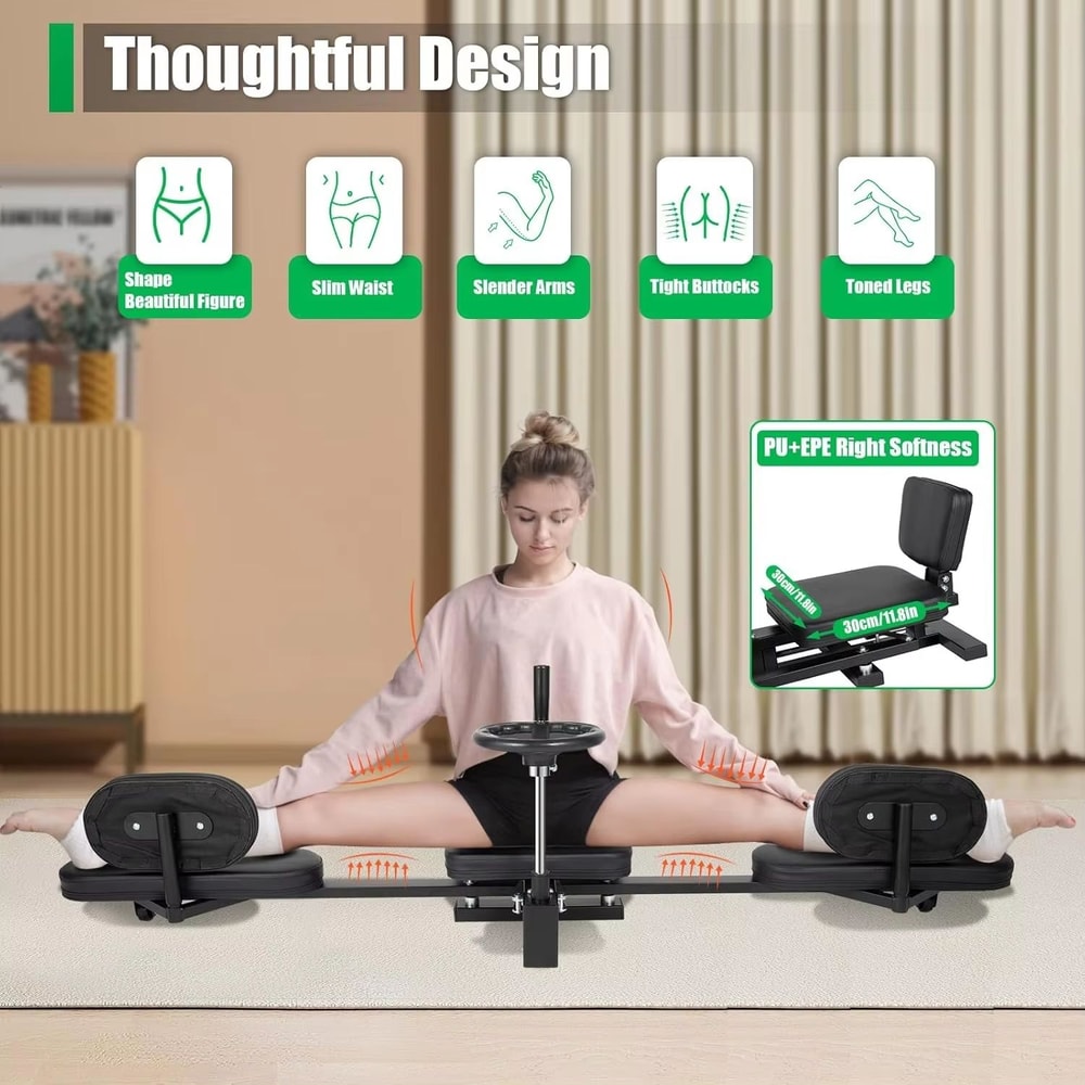 Heavy Duty Leg Stretcher Machine For Yoga Splits Gymnastics Flexibility Home Gym Training Fitness 1