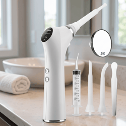 electric tonsil stone remover kit, tonsil stone removal vacuum with led light, 3 suction modes & irrigation syringe...