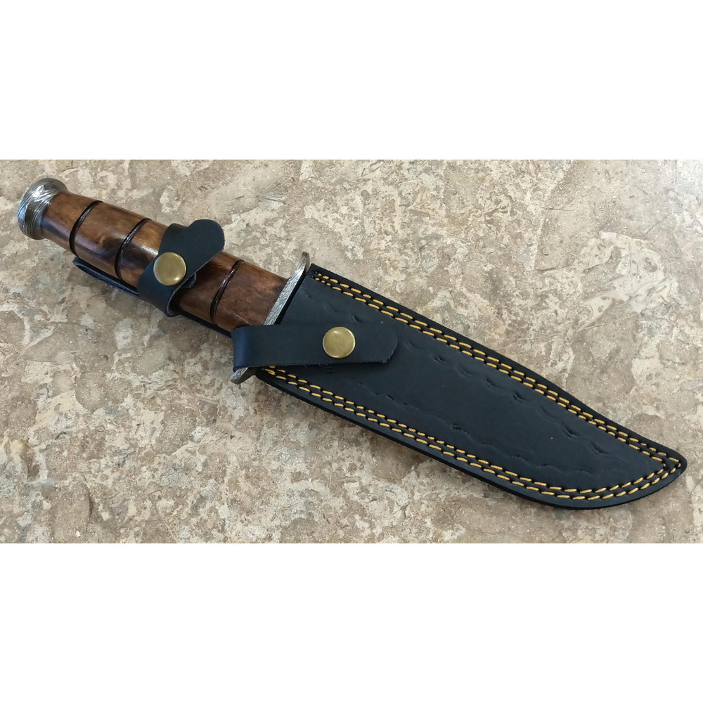Hand Crafted 1200 Custom Made Damascus Steel KBAR Hunting Knife A Unique Gift Idea 2566 2