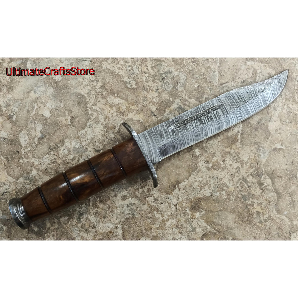 Hand Crafted 1200 Custom Made Damascus Steel KBAR Hunting Knife A Unique Gift Idea 2566 3