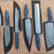 Hand Crafted 6 Pcs Set Of Custom Made Damascus Steel Chefkitchen Knife A Unique Gift Idea UCS01 0