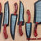 Hand Crafted 6 Pcs Set Of Custom Made Damascus Steel Chefkitchen Knife A Unique Gift Idea UCS03 3