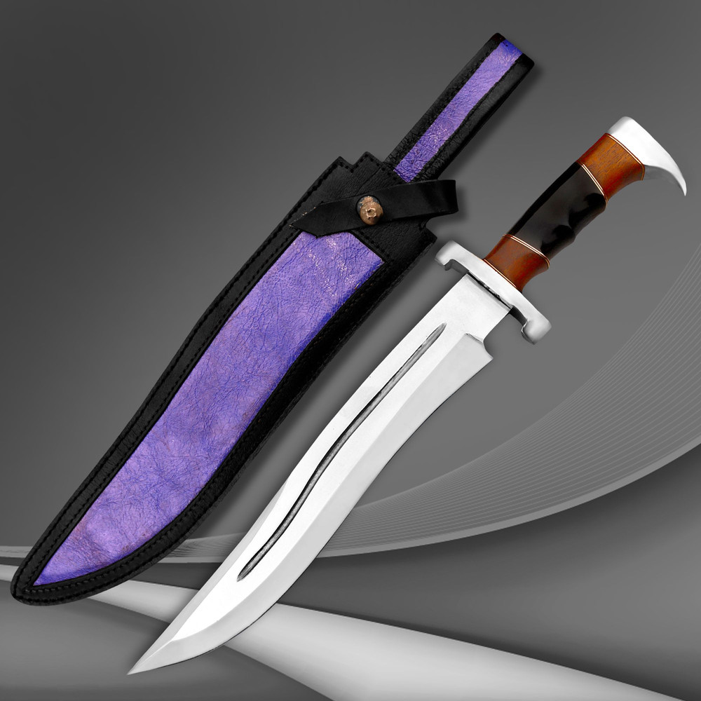 AXENCRAFT 13Handmade Fixed Blade Hunting Knife With Full Tang High Carbon Steel Blade Premium Walln 4