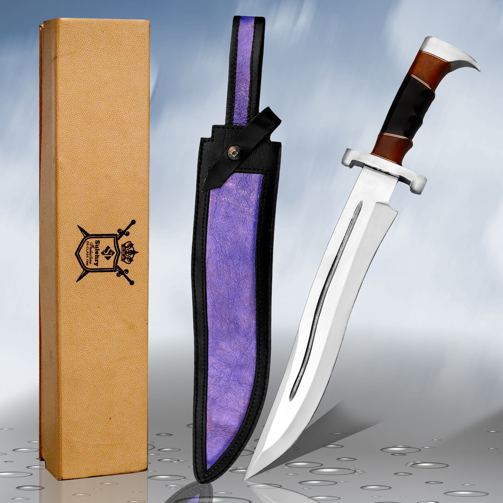 AXENCRAFT 13Handmade Fixed Blade Hunting Knife With Full Tang High Carbon Steel Blade Premium Walln 0