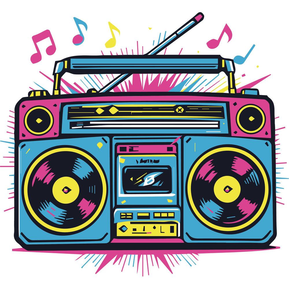 Retro Radio Tshirt Design 0