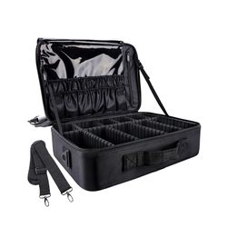 sizes cosmetic organizer, large capacity makeup case, brush bag barber train case for hair cutter sets, makeup artists