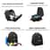 Waterproof Motorcycle Seat Bag, Tail Helmet Bag, Rear Rider Backpack, Multifunctional Luggage Storage.