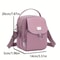 Lightweight Nylon Crossbody Bag for Women, Casual Mini Handbag, Shoulder Tote Purse with Multiple Zip Compartments