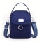 Lightweight Nylon Crossbody Bag for Women, Casual Mini Handbag, Shoulder Tote Purse with Multiple Zip Compartments